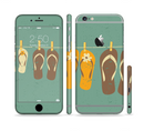 The Vintage Hanging Flip-Flops Sectioned Skin Series for the Apple iPhone 6/6s