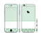The Vintage Light Green Polka Dot With White Strip copy Sectioned Skin Series for the Apple iPhone 6/6s
