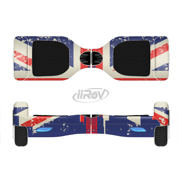 The Vintage London England Flag Full-Body Skin Set for the Smart Drifting SuperCharged iiRov HoverBoard