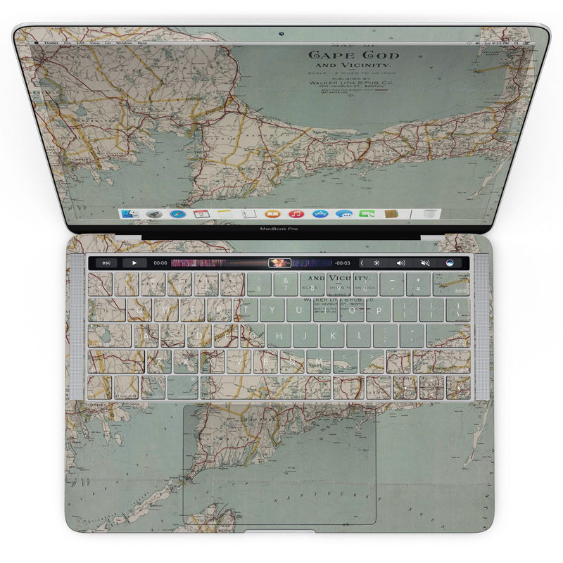 MacBook Pro with Touch Bar Skin Kit - The_Vintage_Map_of_Cape_Cod_-MacBook_13_Touch_V4.jpg?