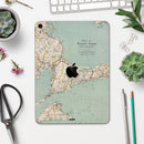 The Vintage Map of Cape Cod  - Full Body Skin Decal for the Apple iPad Pro 12.9", 11", 10.5", 9.7", Air or Mini (All Models Available)