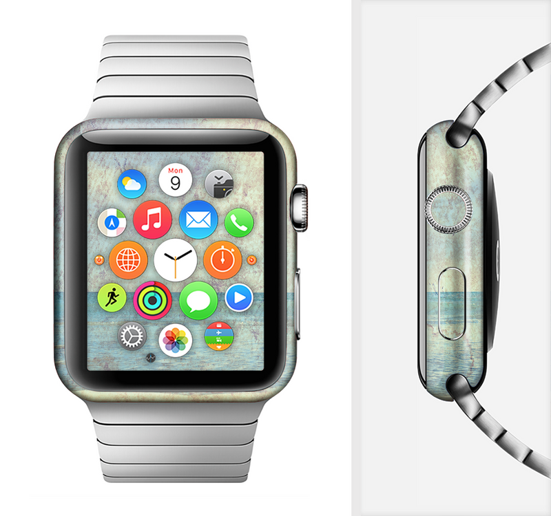 The Vintage Ocean Vintage Surface Full-Body Skin Set for the Apple Watch