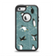 The Vintage Penguin Blue Collage Apple iPhone 5-5s Otterbox Defender Case Skin Set
