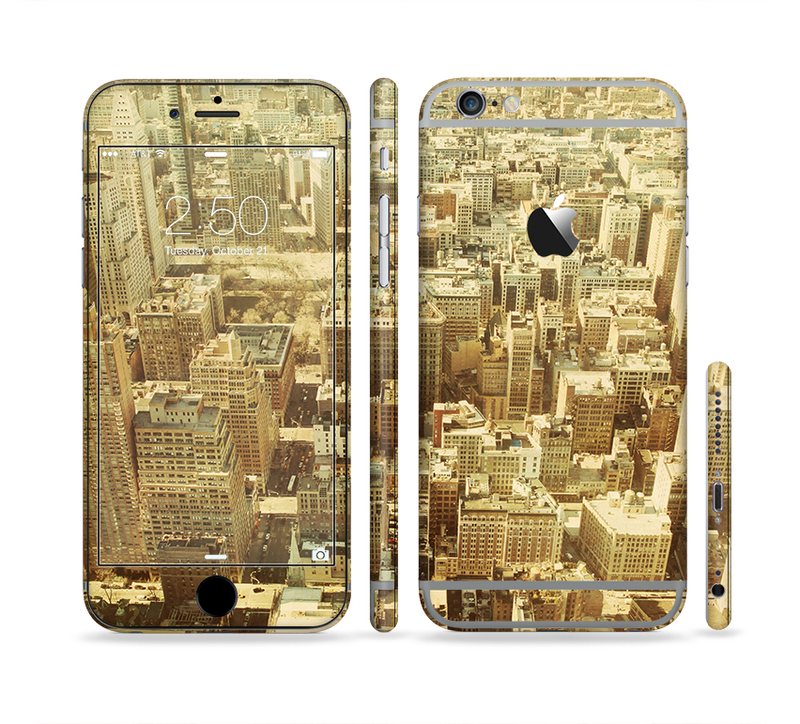 The Vintage Photo of the City Sectioned Skin Series for the Apple iPhone 6/6s Plus
