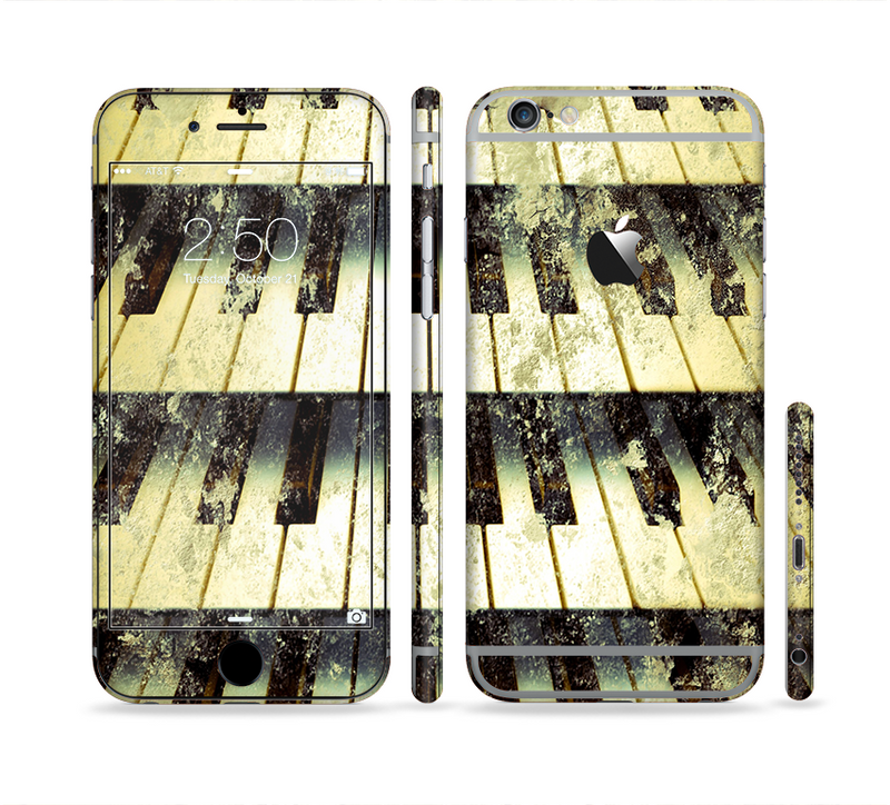 The Vintage Pianos Keys Sectioned Skin Series for the Apple iPhone 6/6s