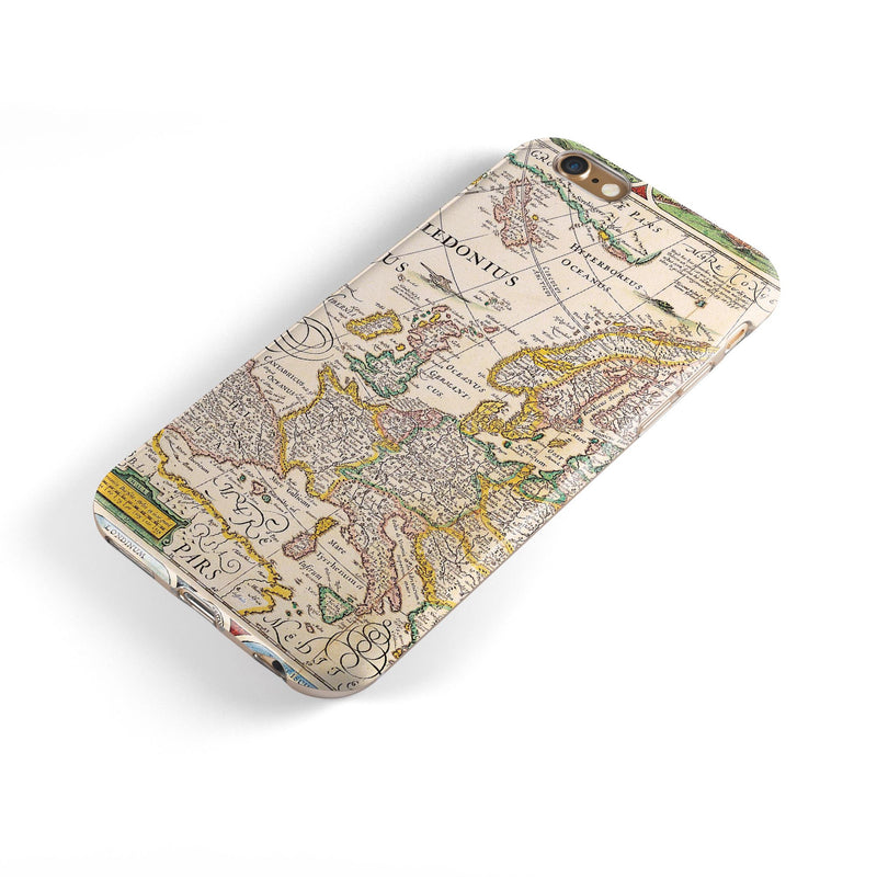 The Vintage Powers of Europe Map iPhone 6/6s or 6/6s Plus 2-Piece Hybrid INK-Fuzed Case