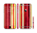 The Vintage Red & Yellow Grunge Striped Sectioned Skin Series for the Apple iPhone 6/6s