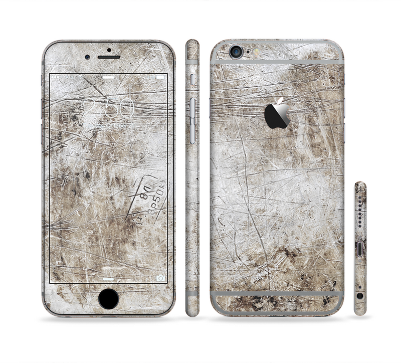 The Vintage Scratched and Worn Surface Sectioned Skin Series for the Apple iPhone 6/6s Plus
