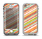 The Vintage Slanted Color Stripes Apple iPhone 5-5s LifeProof Nuud Case Skin Set