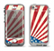 The Vintage Tan American Flag Apple iPhone 5-5s LifeProof Nuud Case Skin Set