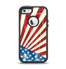 The Vintage Tan American Flag Apple iPhone 5-5s Otterbox Defender Case Skin Set