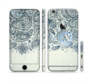 The Vintage Tan & Black Top Swirled Design Sectioned Skin Series for the Apple iPhone 6/6s