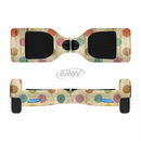 The Vintage Tan & Colored Polka Dots Full-Body Skin Set for the Smart Drifting SuperCharged iiRov HoverBoard