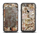 The Vintage Torn Newspaper Collage Apple iPhone 6/6s LifeProof Fre Case Skin Set