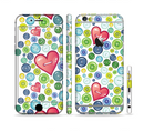 The Vintage Vector Heart Buttons Sectioned Skin Series for the Apple iPhone 6/6s Plus