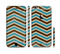The Vintage Wide Chevron Pattern Brown & Blue Sectioned Skin Series for the Apple iPhone 6/6s Plus