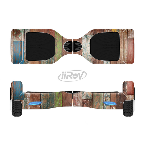 The Vintage Wood Planks Full-Body Skin Set for the Smart Drifting SuperCharged iiRov HoverBoard