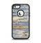 The Vintage Wooden Planks with Yellow Paint Apple iPhone 5-5s Otterbox Defender Case Skin Set