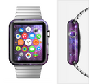 The Violet Glowing Nebula Full-Body Skin Set for the Apple Watch