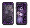 The Violet with Black Highlighted Spirals Apple iPhone 6/6s LifeProof Fre Case Skin Set