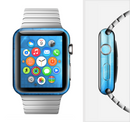 The Vivid Blue Fantasy Surface Full-Body Skin Set for the Apple Watch