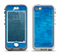 The Vivid Blue Techno Lines Apple iPhone 5-5s LifeProof Nuud Case Skin Set