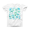 The Vivid Blue Watercolor Sea Creatures V2 ink-Fuzed Front Spot Graphic Unisex Soft-Fitted Tee Shirt