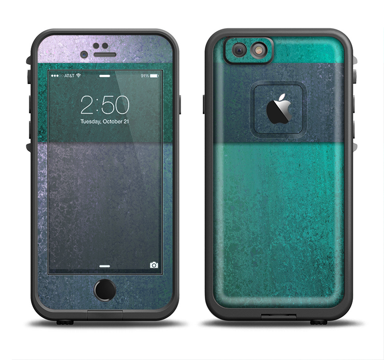 The Vivid Emerald Green Sponge Texture Apple iPhone 6/6s LifeProof Fre Case Skin Set