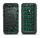 The Vivid Green Crocodile Skin Apple iPhone 6/6s LifeProof Fre Case Skin Set