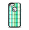 The Vivid Green and Yellow Woven Pattern Apple iPhone 5-5s Otterbox Defender Case Skin Set