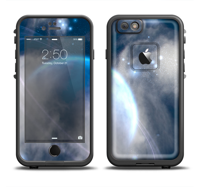 The Vivid Lighted Halo Planet Apple iPhone 6/6s LifeProof Fre Case Skin Set