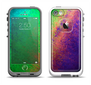The Vivid Neon Colored Texture Apple iPhone 5-5s LifeProof Fre Case Skin Set