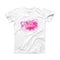 The Vivid Pink Hello Summer ink-Fuzed Front Spot Graphic Unisex Soft-Fitted Tee Shirt