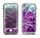 The Vivid Purple Flower Apple iPhone 5-5s LifeProof Nuud Case Skin Set