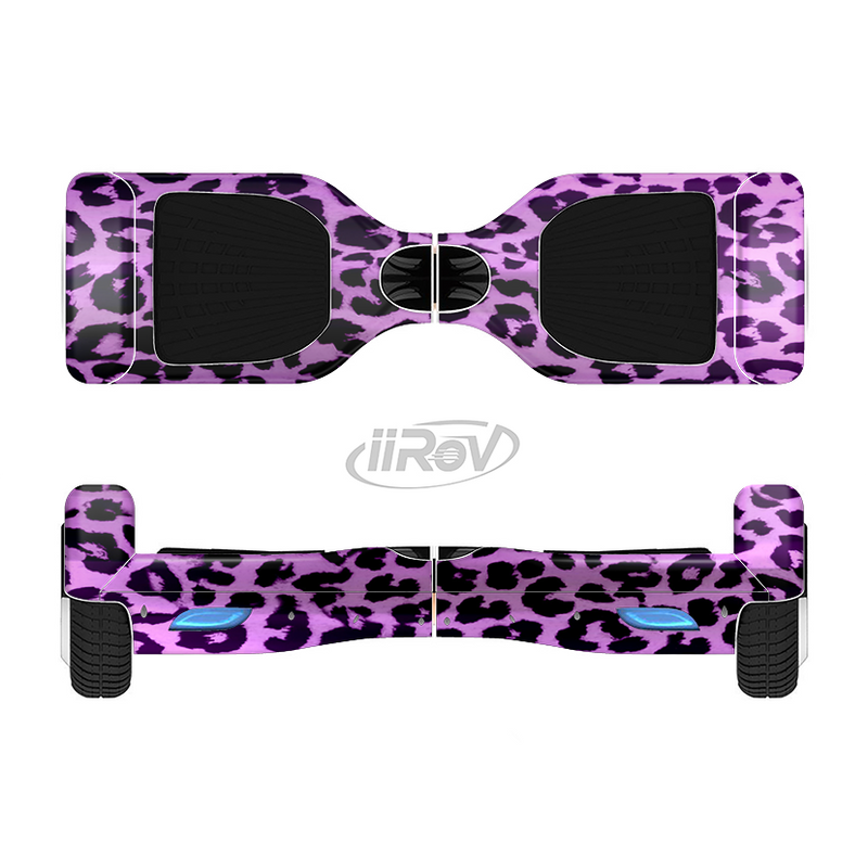 The Vivid Purple Leopard Print Full-Body Skin Set for the Smart Drifting SuperCharged iiRov HoverBoard