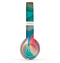 The Vivid Turquoise 3D Wave Pattern Skin Set for the Beats by Dre Solo 2 Wireless Headphones