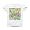 The Vivid Watercolor Feather Overlay ink-Fuzed Front Spot Graphic Unisex Soft-Fitted Tee Shirt