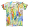 The Vivid Watercolor Feather Overlay ink-Fuzed Unisex All Over Full-Printed Fitted Tee Shirt