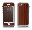 The Walnut WoodGrain V3 Apple iPhone 5-5s LifeProof Nuud Case Skin Set