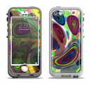 The Warped Colorful Layer-Circles Apple iPhone 5-5s LifeProof Nuud Case Skin Set