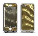 The Warped Gold-Plated Mosaic Apple iPhone 5-5s LifeProof Nuud Case Skin Set