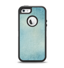 The WaterColor Blue Texture Panel Apple iPhone 5-5s Otterbox Defender Case Skin Set