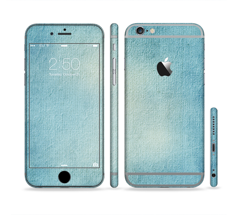 The WaterColor Blue Texture Panel Sectioned Skin Series for the Apple iPhone 6/6s Plus