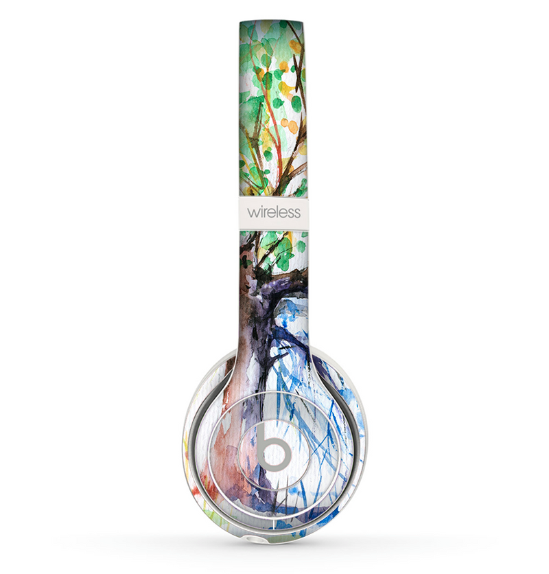 The WaterColor Vivid Tree Skin Set for the Beats by Dre Solo 2 Wireless Headphones