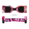 The Watercolor Bright Pink Floral Full-Body Skin Set for the Smart Drifting SuperCharged iiRov HoverBoard