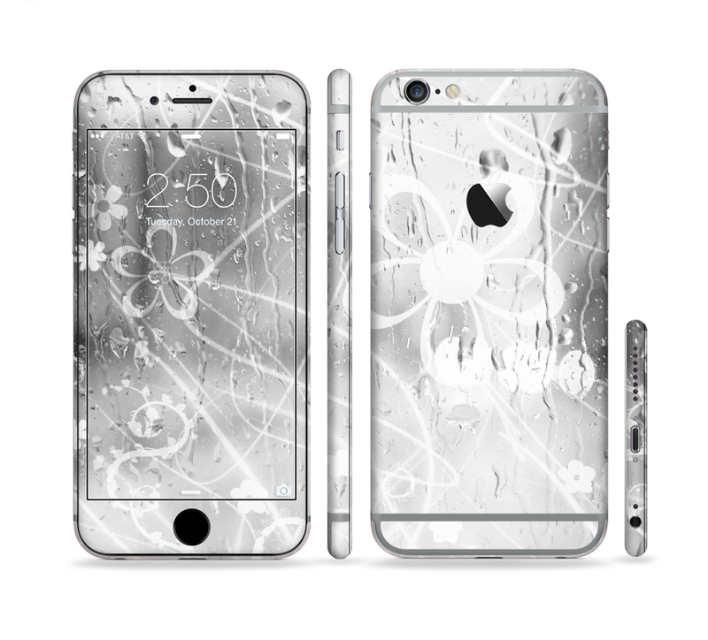 The Watered Floral Glass Sectioned Skin Series for the Apple iPhone 6/6s Plus