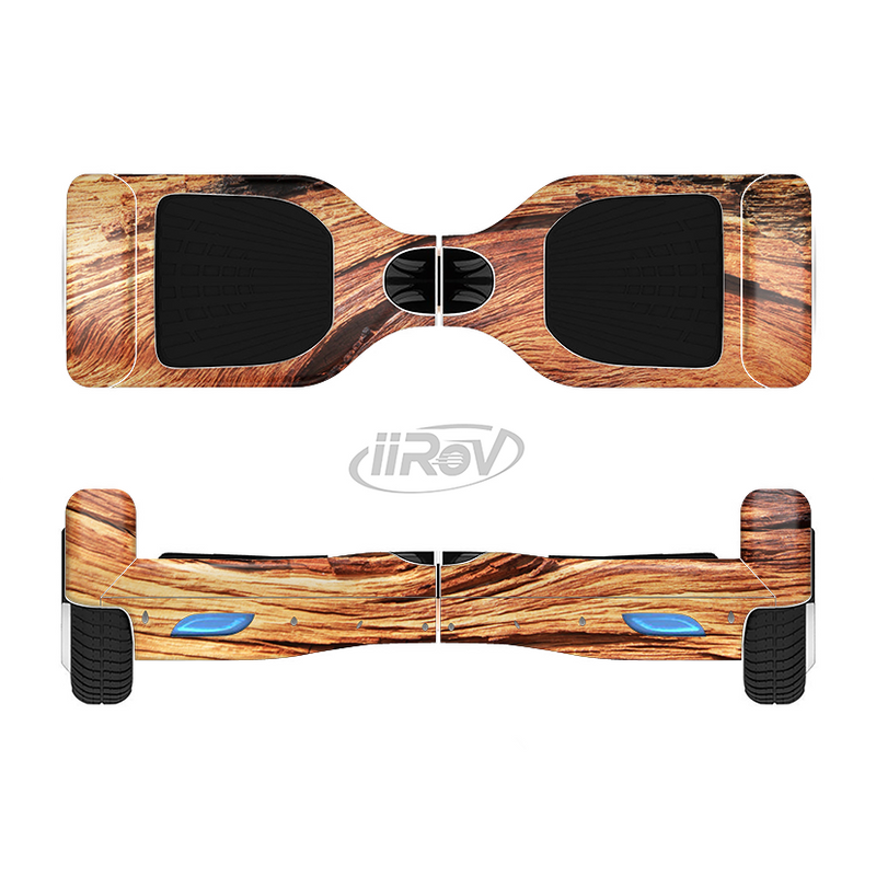 The Wavy Bright Wood Knot Full-Body Skin Set for the Smart Drifting SuperCharged iiRov HoverBoard