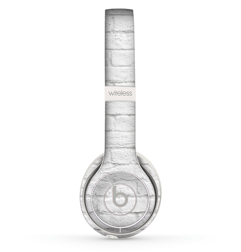 The White Brick Wall Skin Set for the Beats by Dre Solo 2 Wireless Headphones