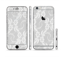 The White Floral Lace Sectioned Skin Series for the Apple iPhone 6/6s Plus