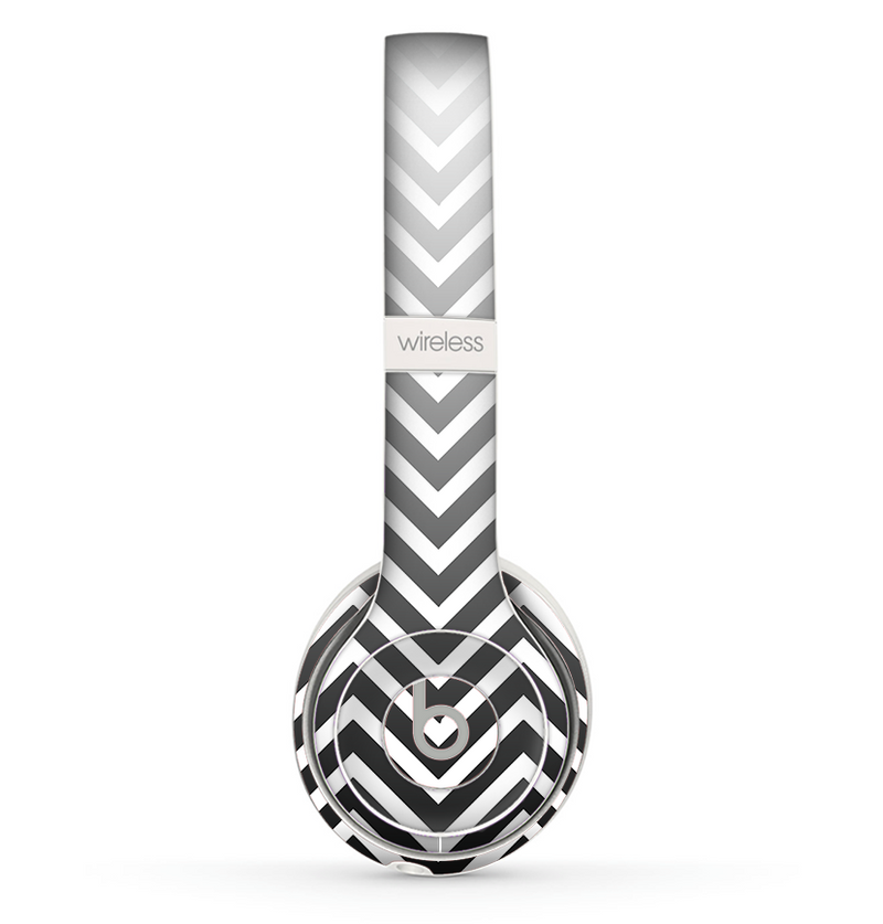 The White & Gradient Sharp Chevron Skin Set for the Beats by Dre Solo 2 Wireless Headphones